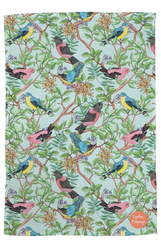 Songbirds Cotton Tea Towel - Lydia Meiying