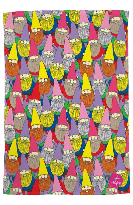 Mister Gnome Colourful Tea Towel - Lydia Meiying